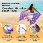 Personalisierte rosa Bogen Ball Sport schnell trocknen Mikrofaser Strand Handtuch mit Nummer und Name Strand Party Geburtstagsgeschenk für Frauen Sportliebhaber