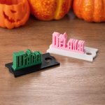 Henkilökohtainen noita perhonen 3D nimilappu kansi Topper 20 oz 40 oz Stanley Tumbler syntymäpäivä joululahja Wicked fanit ystäville