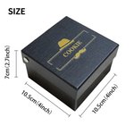 Personalisierte Streifen Foto Patch Krawatte mit Namen und Geschenkbox Herren Accessoire Hochzeit Jahrestag Business Geschenk für Ehemann Papa