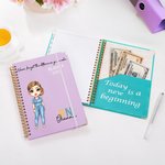 Personalised Cartoon Doctor Nurse Character 2026 Planner A5 Spiral Notebook Pen with Name Nurse Week Appreciation Gift for Medical Staff