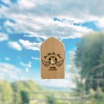 Personalised Photo Wings Pet Memorial Wind Chimes with Text and Date Garden Decor Anniversary Gift for Loss of Pet