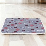 Henkilökohtainen tassunjäljet pehmeä lemmikkieläinten sängyn matto nimellä Ulkoilutoiminta Pet Party syntymäpäivälahja lemmikkieläinten omistajille ystäville