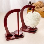 Personalized  Magnetic Wooden Yarn Ball Holder with Text Home Decor Birthday Christmas Mother's Day Gift for Mother Grandmother Craft Lovers