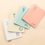 Personalised Cross Floral Monogram PU Leather Bible Book Cover Case with Name Bible Study Supplies Christmas Religious Gift for Christian