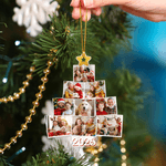Personalised 2025 Christmas Tree 9 Photos Acrylic Hanging Ornament Tree Decoration Funny Christmas Gift for Family Friends