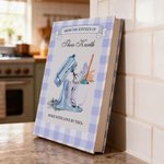 Personalized Watercolor Mixer Checkered Baking Recipe Notebook with Text and Name Kitchen Bakery Gift for Moms Grandmas Bakers