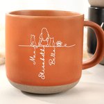 Your Silhouette Always With Me - Personalized Pet Character Silhouette 12 oz Mug