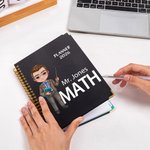 Personalized Cartoon 2026 Planner Spiral A5 Name Notebook with Weekly and Monthly Planning Pages Back to School Teacher's Day Gift for Teacher