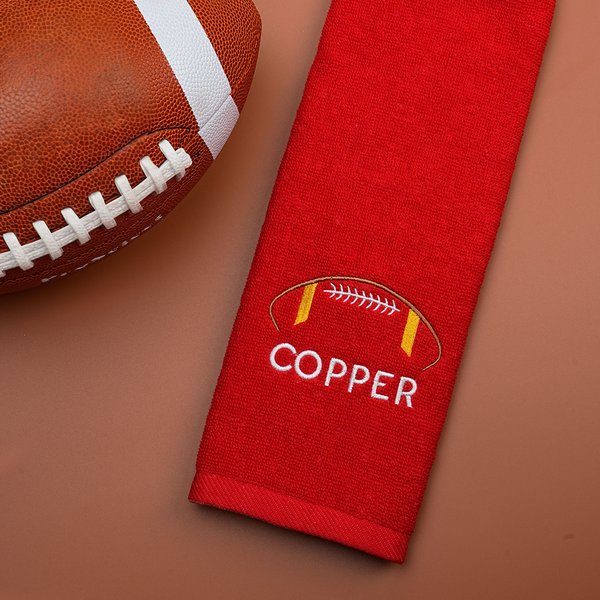 American Football Cotton Towel with Name
