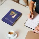 Personalised Cartoon Reading Girl Cat Book 2026 Planner Spiral A5 Notebook with Weekly Monthly Planner Pages Birthday Gift for Book Lovers Women