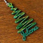 Boucles d'oreilles pailletées en acrylique avec arbre de Noël personnalisé Cadeau de Noël pour les amis Femmes
