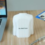 Personalized Doctor Lab Coat Design 3D-Printed Pen Holder with Text Desk Office Decor Birthday Gratitute Gift for Doctors