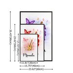 Personalised Guitar Birth Flower Butterfly Music Symbol Canvas Poster Framed Frameless Painting Christmas Birthday Gift for Music Lovers Guitarists