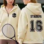 Sweat à Capuche de Sport Unisexe Personnalisé avec Nom et Numéro Épique Cadeau Anniversaire pour Amateur de Ballon de Sport