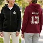 Sweat à Capuche de Sport Unisexe Personnalisé avec Nom et Numéro Épique Cadeau Anniversaire pour Amateur de Ballon de Sport