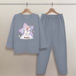 Personalisierter Tier-Design Kinder Schlafanzug aus 100% Baumwolle mit Namen Hausanzug Geburtstag Geschenk für Jungen Mädchen