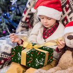 Personalisierte Weihnachtsmannmütze Zuckerstange erste Geschenkpapier mit Namen Weihnachtsgeschenk Dekor für Familie Freunde