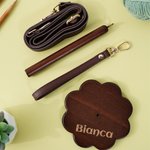 Personalized Retro Style Name Wooden Yarn Spinner with Wristband and Strap Home Decor Birthday Gift for Mother Grandmother Craft Lovers