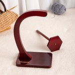 Personalized  Magnetic Wooden Yarn Ball Holder with Text Home Decor Birthday Christmas Mother's Day Gift for Mother Grandmother Craft Lovers