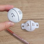 Personalized Multicolour 3D Printed Initials Golf Ball Line Marker Stencil Golf Accessories Birthday Gift for Golf Players