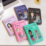 Personalized Books Apple Cartoon Teaching Character 2026 Planner Name A5 Notebook with Weekly Planning Pages Teacher's Day Birthday Gift for Teachers
