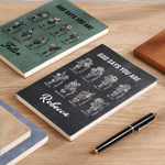 Personalized Bible Verse Birth Flower  PU Leather A5 Journal Notebook with Name and 200 Line Pages Birthday Baptism Gift for Christians Friends