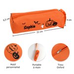 7 Outils de Sculpture Citrouille Set Personnalisé avec Nom et Motif Citrouille sur le Sac de Rangement Cadeau Halloween pour Famille Enfants