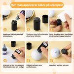 Personlig golfbollsstämpel med initialer och metallförvaringslåda födelsedagspresent eller fars dag gåva för golfspelare