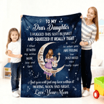 Personalised Starry Sky Moon Cartoon Character Soft Throw Blanket with Name and Text Home Decor Daily Use Birthday Gift for Kids Moms