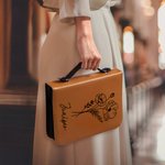 Personalizada Flor de Nacimiento Versículos de la Biblia PU Leather Book Cover with Name Birthday Anniversary Gift for Christians Women