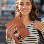 Cahier de notes A5 en cuir avec pochette de rangement Cadeau d'anniversaire de fin d'études pour les diplômés