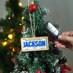 Personalised New Driver Number Plate Style Wooden Ornament with Name Year and Lanyard Home Decor Christmas Gift for Family Friends Teen