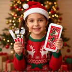 Fourchette Cuillère Couteau 3 pièces avec étui et nom Cadeau de Noël pour enfants