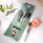 Sac à pinceaux de maquillage avec 8 pinceaux de maquillage Cadeau de fin d'études pour les diplômés et les amoureux de la beauté