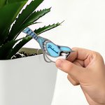 Personalized Stained Monarch Butterfly Bee Suncatcher with Name Garden Pot Decoration Birthday Gift for Women Gardeners