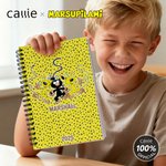 Personalized Cute Long-Tailed Marsupilami A5 Spiral Notebook with Name and Year Birthday Gift for Boys Girls | Callie × Marsupilami®