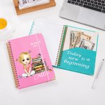 Personalized Butterfly Floral Cartoon Character 2026 Planner Spiral A5 Notebook with Weekly Monthly Planner Pages Birthday Gift for Family Friends