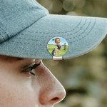 Henkilökohtainen kasvokuva sarjakuvahahmo Golf Ball Marker Magneettinen hattuklipsi nimellä Syntymäpäivä Pelipäivä lahja golfpelaajalle