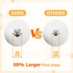 Personalized Monogram Initial Golf Ball Stamp with Metal Storage Box Birthday Christmas Gift for Golf Player