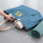 Personalised Shadow Monogram Multicolor Large Capacity Yoga Mat Bag with 1-3 Letters Fitness Accessory Birthday Gift for Women Yoga Lovers