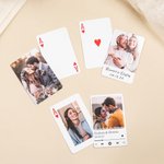 Carte da gioco personalizzate con nome e data Anniversario di matrimonio Regalo di compleanno per una coppia, un amico e una famiglia