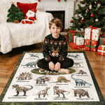 Henkilökohtainen metsä dinosaurus pehmeä heittää peitto nimi Home Decor joulu syntymäpäivälahja lapsille dinosaurus ystäville