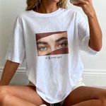 Personalized Ocean Eyes Multicolour T-shirt Sweatshirt Hoodie with Text and Photo Christmas Birthday Anniversary Gift for Family Friends