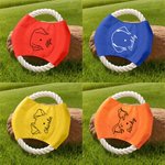 Personalized Cute Line Style Dog Multicolor Waterproof Dog Flying Disc with Name Outdoor Dog Toy Birthday Gift for Pet Owners