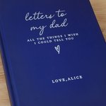 Personalized Letter to Family A5 Grief Journal Notebook with Name and Title Memorial Bereavement Gift for Loss of Dad Mom Husband Son