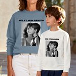 Sweat-shirt Personnalisé avec Texte et Photo Cadeau d'Anniversaire et de Noël pour Enfant Famille