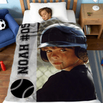 Personalisierte Sport Foto weiche Decke mit Namen Home Decor Geburtstag Weihnachten Geschenk für Sportfans