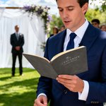 Personalised Name Date Design Multicolor A5 PU Leather Journal Notebook Wedding Thank You Gift for Wedding Officiant