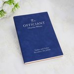 Personalised Name Date Design Multicolor A5 PU Leather Journal Notebook Wedding Thank You Gift for Wedding Officiant