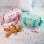 Personalized Baby Travel Duffle Bag Weekender Overnight Bag with Embroider Name Water Resistant Large Capacity for Baby Shower Gift